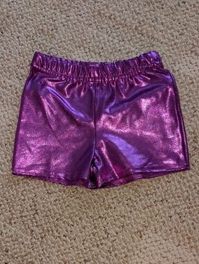 Metallic Purple Active Shorts
